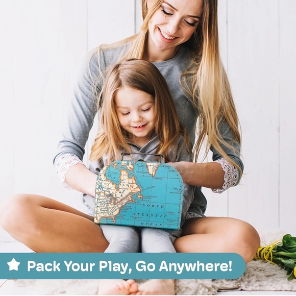 Jewelkeeper Paperboard Suitcases, Set of 3 – Vintage Decorative Storage Box - Picture 12 of 16